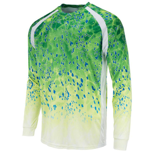 เสื้อตกปลาแขนยาวพิมพ์ลายสำหรับผู้ชายเสื้อตกปลาพิมพ์ซับลิเมชัน100% โพลีเอสเตอร์ออกแบบได้ตามที่ต้องการเสื้อ2025 - Product Image 1