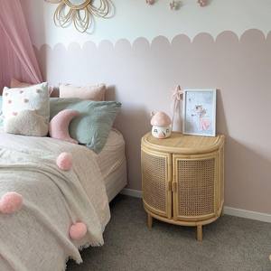 Nordic <b>nightstand</b> bed side drawer round rattan <b>nightstand</b> cupboards bedroom furniture <b>nightstands</b> - Product Image 3