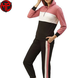 Ensemble de survêtements unisexes de haute qualité, sweat à capuche et pantalon de survêtement, deux pièces, taille haute, respirant, en polaire, pour le sport - Product Image 2