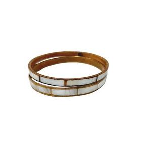 Luxury Brass Mother of Pearl <b>Bangle</b> Wholesale <b>Fashion</b> Charm <b>Bracelet</b> for Girls Mother of Pearl <b>Bangle</b> with Brass Base - Product Image 1