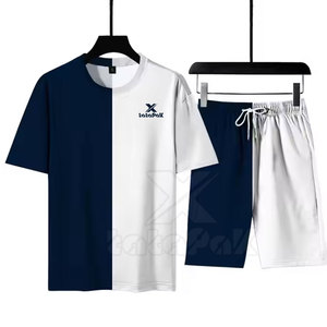 Ensemble short et t-shirt sport pour homme, 100% coton, haute qualité, séchage rapide, service OEM, vêtements d'été - Product Image 5