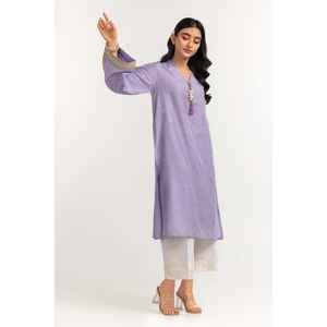 Camisa Bordada con Estampado Floral Otoñal para Mujer, Color Morado, Talla XL, Largo, Jacquard, Poliéster, Organza, Chifón, Lino, ODM - Product Image 4