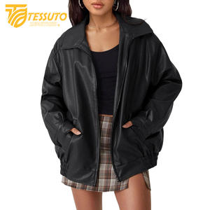 Manteaux d'hiver pour femmes Manteau épais en peau de mouton véritable Veste en cuir pour femmes Veste d'aviateur Vestes en cuir de mouton pour femmes - Product Image 1