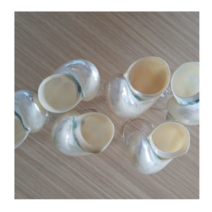 Tasse d'escargot Tasse de coquillages comme accents de décor de charme Tasse d'escargot faite pour les accessoires faits à la main - Product Image 4