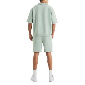 Polo Homme Grande Taille OEM, Modèle Été Formel à Épaules Tombantes, Tissu Éponge Léger 300 Grammes, Séchage Rapide, Vente Chaude - Product Image 5