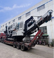 Equipo de Minería, Trituradora de Mandíbulas Móvil 200*300, Máquina Trituradora de Piedra y Roca, Controlada por PLC, Alta Capacidad, Control Remoto
