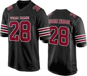 Maillot de football américain à manches courtes personnalisé de qualité supérieure Techniques imprimées de marque d'équipe entièrement personnalisables disponibles plusieurs tailles - Product Image 1