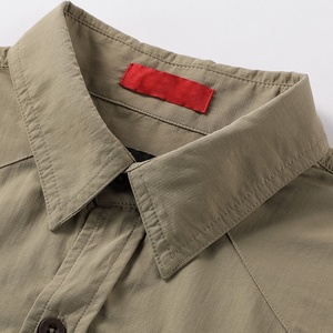 Chemise Safari à séchage rapide pour homme en flanelle 100% coton respirante pour les voyages en plein air grande taille - Product Image 2