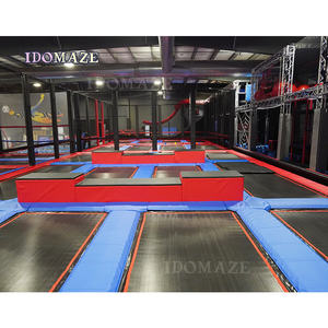 Parc de <span class=keywords><strong>trampoline</strong></span> en plastique, équipement d'intérieur avec <span class=keywords><strong>protection</strong></span> pour les enfants de 4 à 14 ans, certifié CE, usage commercial - Product Image 5