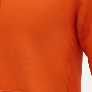 <b>Men</b> 100% <b>Top</b> Quality Breathable Material Embossed Hoodie Casual Wear Adult Size Pullover Sweatshirt Customized Color <b>Thermal</b> - Product Image 5