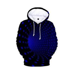 Sweats à capuche à manches longues pour hommes Impression 3D Chemises décontractées créatives à col rond Top Blouse Sweats à capuche légers pour hommes - Product Image 1