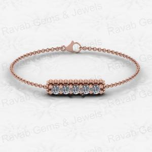 Pulsera de Cadena de Plata de Ley 925 Auténtica, Chapada en Rodio y Oro, con Circonita, para Mujer, Joyería Fina Minimalista, Más Vendida - Product Image 2