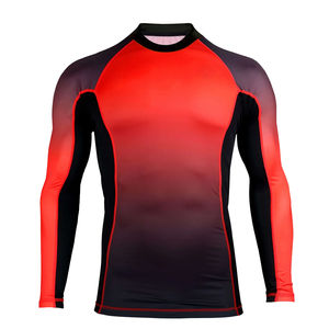Rashguard MMA pour hommes en gros, bon matériau, écologique, antibactérien, séchage rapide, confortable, fitness, vente 2025, OEM - Product Image 1