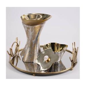 Juego de quemadores Bakhoor de Metal de diseño moderno para decoración del hogar y fragancia Quemador de incienso árabe de tendencia de Oriente Medio para fragancia - Product Image 4