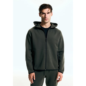 Custom Logo Unisex Fleece Sportswear Tracksuit High Quality Plain Heavyweight Oversize French Terry Cotton Distressed Hoodie - Product Image 6