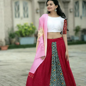 Designer exclusif lourd Navratri Lehanga Choli pour les femmes vêtements de mariage prix de gros vêtements indiens et pakistanais - Product Image 6