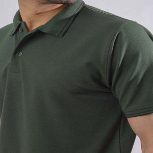 Camisas de Algodón Transpirables de Secado Rápido de Alta Calidad para Hombre, Personalizadas OEM, Talla Grande, Manga Corta, Color Sólido, Ecológicas - Product Image 4