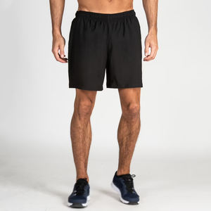Vente en gros de shorts en maille unie grande taille 100% polyester shorts de basket-ball décontractés pour hommes séchage rapide respirant taille haute - Product Image 1