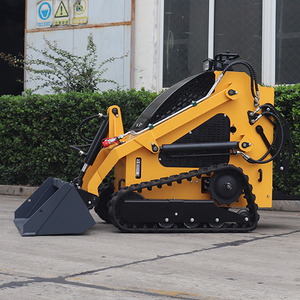 Free Shipping Euro 5 Epa Kubota Diesel Skid Steer Mini Track Skid Steer Loader 400kg 1000kg Forest Mulcher Lawn Mower - Product Image 6