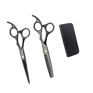 Ciseaux de coiffure 2 pièces paire de ciseaux de coupe pour barbier et amincissement paire de coupe pour barbier - Product Image 1