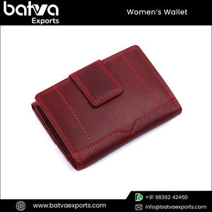 Long portefeuille en cuir véritable élégant de luxe pour femmes Logo élégant RFID bloquant la fermeture à glissière Polyester dernière Collection directe - Product Image 3