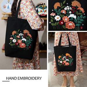 Sac fourre-tout léger en toile de coton biologique avec broderie personnalisée 100% sacs fourre-tout en coton pour femmes OEM fabriqué au Vietnam - Product Image 5