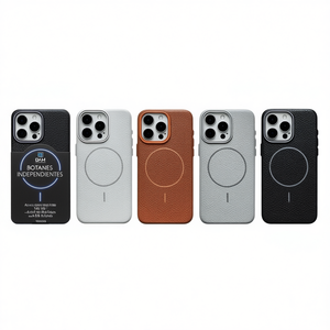 เคสป้องกัน IP 13 Pro Max น้ำหนักเบา แม่เหล็กดูดติด ลายเรียบแบบนูน ผิวสัมผัสลายลิ้นจี่ - Product Image 1