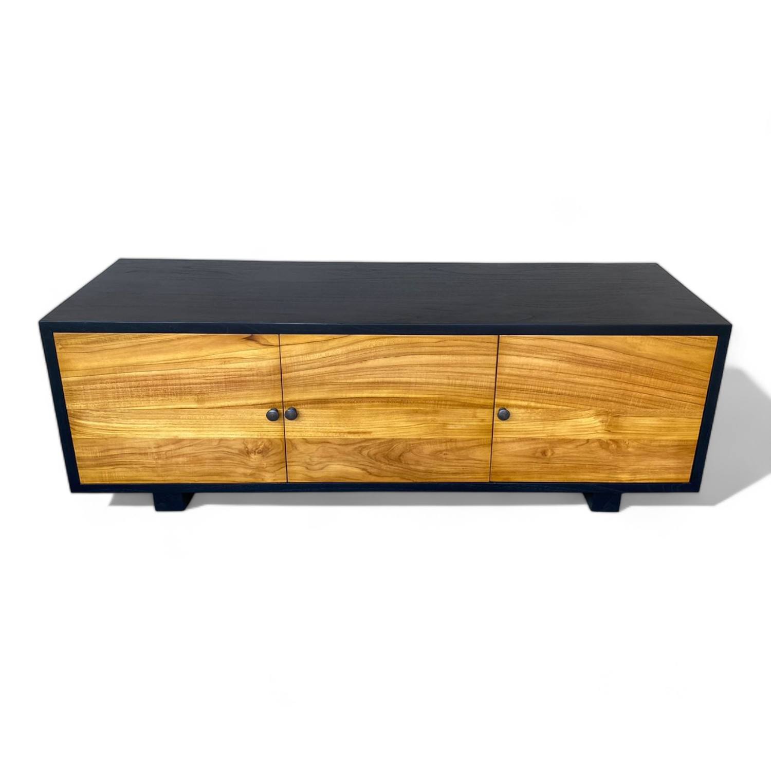 Black and Natural Solid Teak Wood