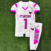 Uniformes de Fútbol Americano de Alta Calidad de 12 Paneles, Manga Corta, Impresión Personalizada en la Parte Delantera, Antibacterianos y Transpirables