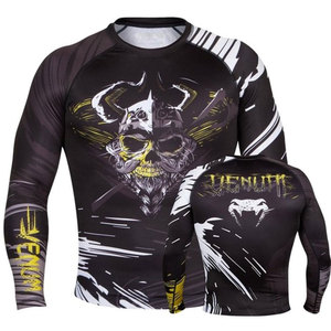 MMA BJJ Formation Rash Guard Personnalisé HD Imprimé Sublimé Compression Chemise Respirant Anti-UV Fit pour Jiu Jitsu Kimono Jiu Jitsu - Product Image 1