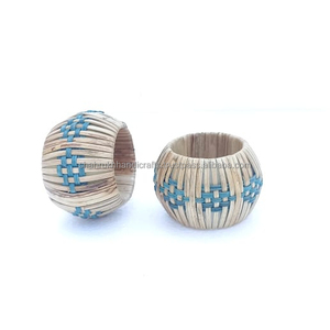 Anillos de mimbre tejidos para servilletas, decoración bonita para mesa de comedor, soporte para servilletas, gran oferta - Product Image 2