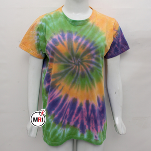 Venta al por mayor mujeres Tie Dye cuello redondo liso marca camisetas señoras secado rápido de alta calidad 100% algodón Jersey camisa de mujer - Product Image 1