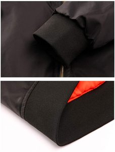High Street Vintage Winter Bomber Jacket con cuello vuelto Washed 100% Cotton Loose Fit Canvas Zipper Work Jacket - Product Image 5