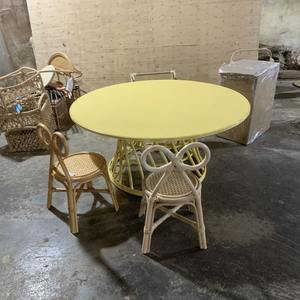 Chaise de table en rotin pour meubles pour enfants 100% matériau naturel Style OEM Caractéristique de conception Écologique - Product Image 2