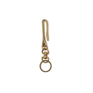 Porte-clés rétro en laiton massif de haute qualité avec crochet en U, finition dorée, design personnalisable, logo, cadeau souvenir pour la conservation des clés - Product Image 1