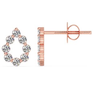 ต่างหูทรงลูกแพร์ เครื่องประดับเพชรที่เพาะเลี้ยงในห้องปฏิบัติการ - Product Image 6