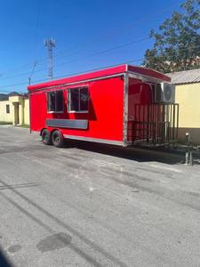 รถขายอาหารพร้อมรถเข็นขายอาหารบาบีคิวแบบเคลื่อนที่ได้รถขายอาหารในครัว - Product Image 6