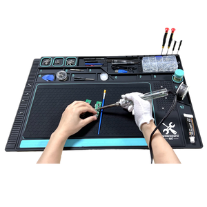 Résistant à la chaleur 500 degrés aimant préchauffage téléphone portable outils de réparation mobiles travail soudage tapis de soudure - Product Image 1