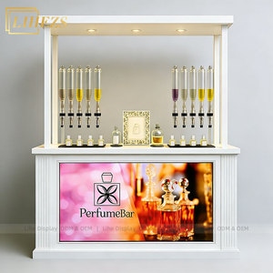 Vitrine de Luxe pour Parfums, Station de Remplissage de Parfums à 8 Têtes, Kiosque de Vente au Détail de Parfums avec Rétroéclairage LED Personnalisé - Product Image 3