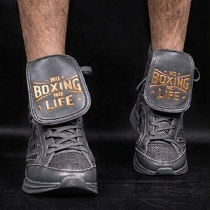 Pas de boxe, pas de vie : Chaussures de boxe professionnelles de haute qualité, toutes couleurs personnalisables, réglables, OEM, personnalisées pour adultes. - Product Image 5