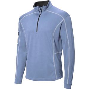Sweat à capuche zippé 1/4 de luxe haute performance pour homme, personnalisé avec logo, idéal pour le sport et le golf - Product Image 2