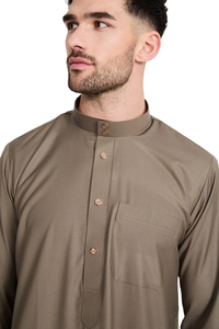 Vente directe d'usine quart de manches évasées Dishdasha homme mode de rue et vêtements musulmans islamiques Thobe Robes homme - Product Image 3