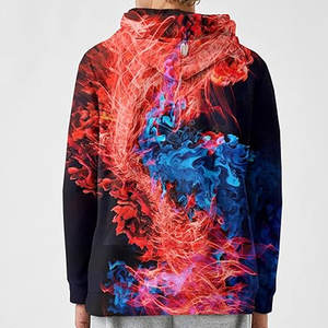 Nueva llegada de los hombres 3D impreso invierno pulóver Sudadera con capucha de alta calidad Casual sólido duradero polar lavado con capucha Logotipo de Color personalizado - Product Image 4