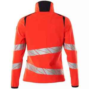 Último nuevo estilo personalizado reflectante seguridad trabajo chaleco Reflector alta visibilidad a prueba de viento poliéster chaqueta bolsillos nuevo alto - Product Image 2