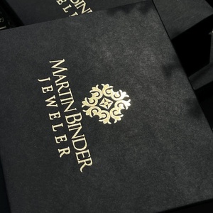 Coffret Cadeau Luxe Noir avec Logo Doré pour Photos, Certificats, Cartes Cadeaux Stylistes, Boutiques de Vêtements - Lot de 50 - Product Image 5