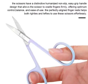 กรรไกรตัดหนังกำพร้าคุณภาพสูงสำหรับขายส่ง อุปกรณ์ทำเล็บเสริมสวยสำหรับร้านเสริมสวย วัสดุสแตนเลสสตีลตรง ผิวเงาแบบกระจก เคลือบเซรามิก - Product Image 4