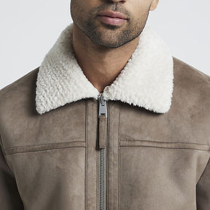 Chaqueta de cuero para hombre impermeable con embalaje personalizado al por mayor, diseñe su propia chaqueta de cuero motorista para hombre de tendencia industrial - Product Image 5