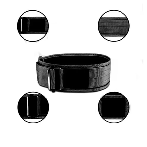Ceinture noire en néoprène 13mm personnalisable unisexe, équipement d'haltérophilie durable et antidérapant, ajustant les jonquilles - Product Image 6