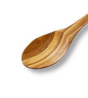 Cuillère à café en bois d'olivier de style japonais vintage Japandi, 15 cm, petite, écologique, naturelle, personnalisable