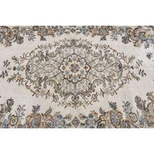 Alfombra Vintage, Alfombra Grande de 5.2x8.5 pies, Alfombra de Lana Marrón y Azul - Product Image 4